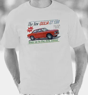 £12.99 • Buy Alfa Romeo Giulia GT 1300 Retro Brochure Style T-Shirt