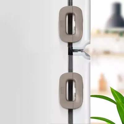 $14.99 • Buy 2X Home Freezer Lock Refrigerator Fridge Door Lock Safety Child Lock Latch
