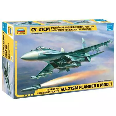£24.95 • Buy ZVEZDA 7295 Sukhoi Su-27SM Flanker Aircraft Model Kit 1/72
