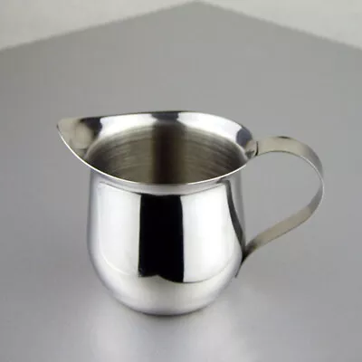  2 PCS Stainless Steel Milk Pourer Frothing Pitcher Espresso Frother Cup • £11.59