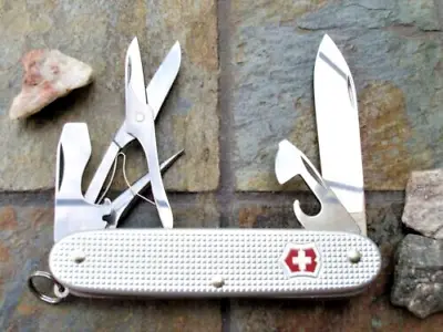 Victorinox PIONEER X Silver Alox Original And Authentic Swiss Army Knife NEW • $59.99
