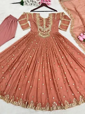 Salwar Kameez Pakistani Indian Suit New Wedding Gown Party Wear Dress Bollywood • $76.23