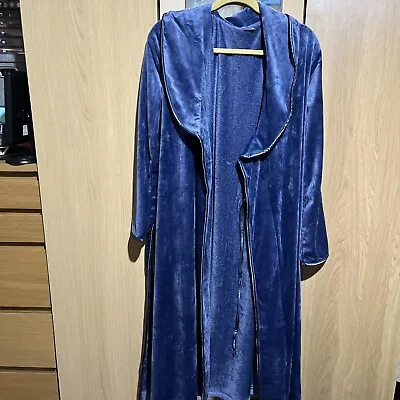 Blue/grey Velour Dressing Gown • £20