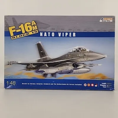 Kinetic Model 1 48 F-16AM Block 15 NATO VIPER Model Airplane New Open Box • $49.49