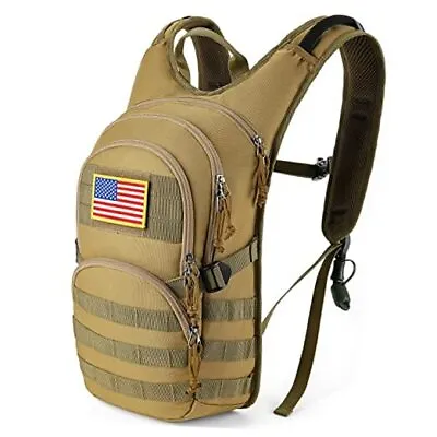  Hydration Pack Tactical Molle Hydration Pack Backpack 900D With 2L Tan 2 • $52.85