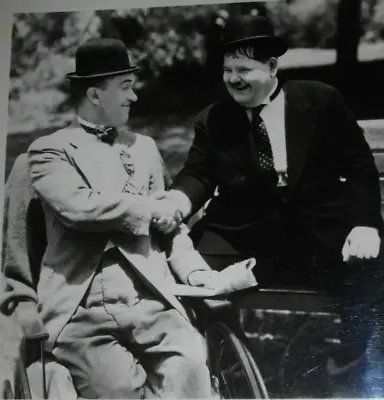 LAUREL AND HARDY Press Release 1966 Book PHOTO 7x5  Scene From 1937 BLOCKHEADS • £6.75