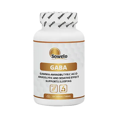 SOWELO GABA 750mg TABLETS Gamma Aminobutyric Acid Relaxation Sleep Aid. • $61.74