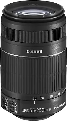 Canon EF-S 55-250mm F/4-5.6 IS Lens For Canon SLR Cameras NEW • $470.24