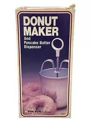 Vintage Fox Run Kitchens Pancake Batter Dispenser & Donut Maker Mint Condition • $12.99