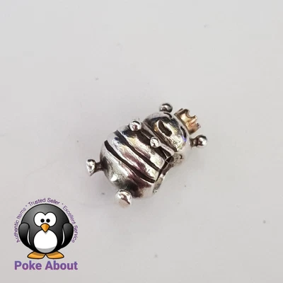 $39 • Buy Pandora Two Tone Queen Bee Gold Crown Silver Two Tone Charm 790227  Authentic