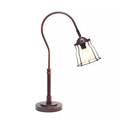 Red Bronze Open Cage Table Lamp • $34.98