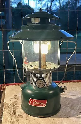 Vintage 1965 Coleman 228F BIG HAT GAS POWERED CAMPING LAMP🏕️TESTED • $39.99