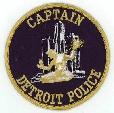 Michigan Mi Detroit Police Captain Nice Shoulder Patch Sheriff • $6.99