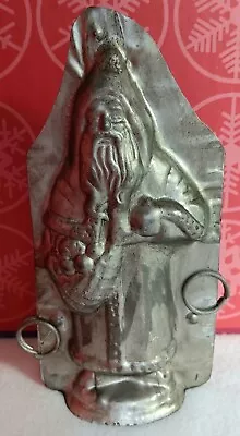 6  T. Vintage Belsnickel Santa W/Bag Of Fruit Old German Style Chocolate Mold • $50