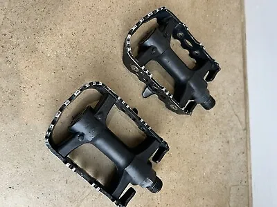 Pedals Alloy Cage Black Suit Moutain Or Road Bikes • $5