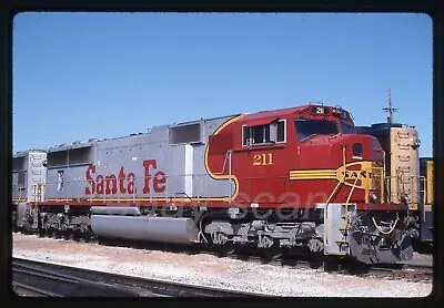 Original Slide Very Nice Santa Fe ATSF SD70M 211 Well Lit Roster • $3.49