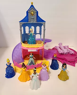 Magiclip Disney Princess Glitter Glider Castle Dolls Dresses Lot Not Complete • $45.99