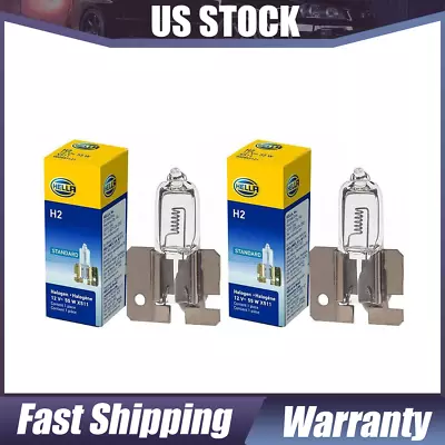 2pieces Hella H2 Driving/ Fog Light Bulb H2 T3 Halogen 55 Watt Clear • $13.17