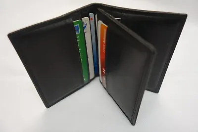 Top Quality Soft Cow Nappa Leather Credit Card Case With Two Sections Compact  • £9.99