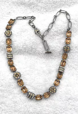 Mariana Handmade Swarovski Necklace Handmade Topaz Amber • $119