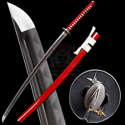 Battle Ready Clay Tempered Kobuse Folded Steel Japanese Samurai Katana Sword New • $299.99