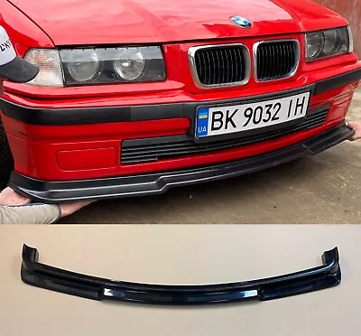 NON M BMW E36 Front Splitter Lip Spoiler Gloss Abs Plastic Prelift And Facelift • $152