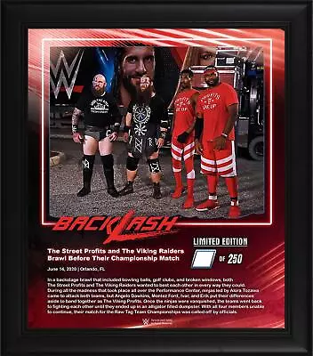 The Viking Profits WWE Framed 15x17 2020 Backlash Collage-LE Of 250 • $69.99