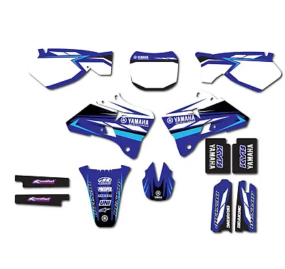 Yamaha Blue Team Graphics Kit Decal Yz125 Yz250 1996 1997 1998 1999 2000 2001 • $95.25