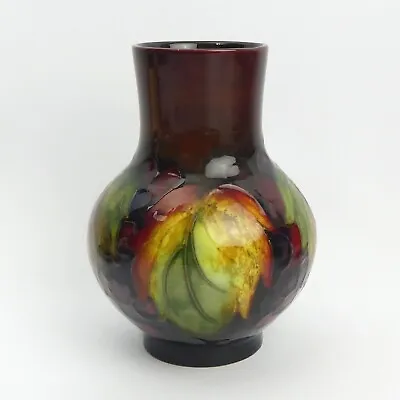 £299 • Buy Moorcroft Art Pottery Leaf & Berry Flambe Glaze Vase C.1925