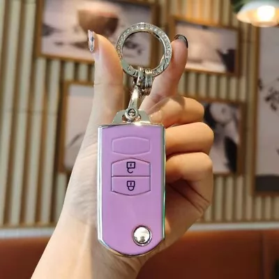 $20.99 • Buy TPU Remote Flip Key Cover Case For MAZDA 3 2 6 MPS SP23 CX7 CX9 2Button Purple