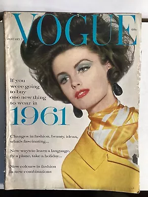 VOGUE Magazine  Cover By IRVING PENN  CHANEL  October 1961 • $15