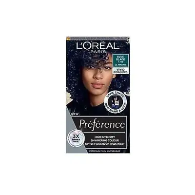 L'OREAL Hair Colourants Preference Vivids Blue Black 1.102 • £7.99
