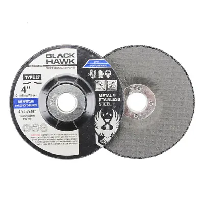 10 Pack - 4  X 1/4  X 5/8  Metal Grinding Wheels T27 Discs For Angle Grinders • $22.99