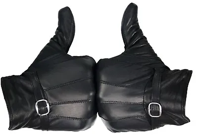 Ladies Leather Gloves Women Real Soft Fleece Lined Winter Casual Driving Warm  • £4.99