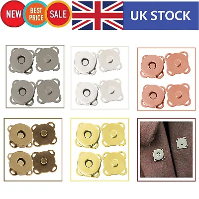 £2.89 • Buy 14/18mm Magnetic Snap Clasp Buttons Fastener For DIY Purses Handbag Leathercraft