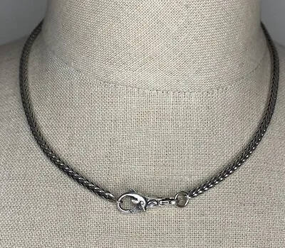 Trollbeads Sterling Silver Dolphin Lobster Claw Chain Necklace 16'' • $199.99