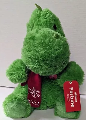 Petsmart FORTUNE Green Dinosaur 2021 Collectible Plush Toy Squeaky Dog Toy NWT • $9.99