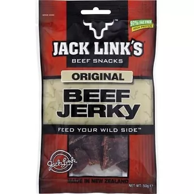 Jack Links ORIGINAL BEEF JERKY 50GM X 10 Made In New Zealand • $61.95