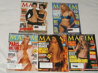 Maxim Magazines- Lot Of 5-mixed-2000-fair • $15.99