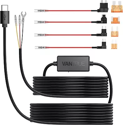 Vantrue USB C Dash Cam Hardwire Kit-12V To 5V +Fuse Taps(See Listing For Models) • $24.99