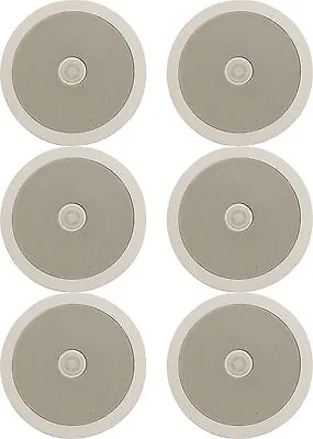 £179.99 • Buy 6 X In Ceiling Speakers White For Music Home Cinema Surround Sound 952.534 