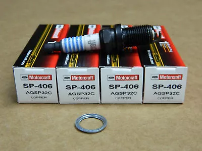 (4) Ford Motorcraft Sp-406 Sp406 Copper Suppressor Spark Plugs Agsp32c Camry Ram • $7.99