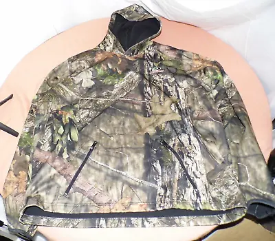Mossy Oak Mens Hoodie XL(46-48) Brown Camo Sweatshirt Sweater Hunting Pullover • $39.99