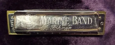 Vintage Germany M. Hohner Marine Band G Series  A440  Harmonica • $9.95