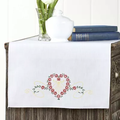Herrschners® Victoria Dresser Scarf Stamped Embroidery • $14.99
