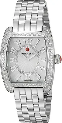 New Michele Urban Mini Diamond Dial Steel MWW02A000572 29mm Ladies Watch • $899