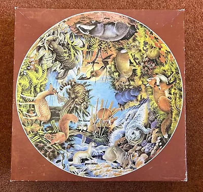 Vintage Waddingtons 500 Piece Circular Jigsaw Puzzle Mammals 1973 Complete • £10.99