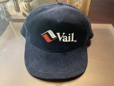 $19.99 • Buy Vintage Vail Ski Resort Colorado Red Corduroy Adjustable Baseball Hat Cap VGC