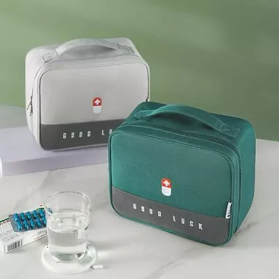 Thickened Layered Medicine Box Large Capacity Medicine Box Storage Bags Portable • £7.42