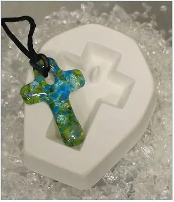 Petite Holey Cross Glass Fusing Kiln Mold • $19.38